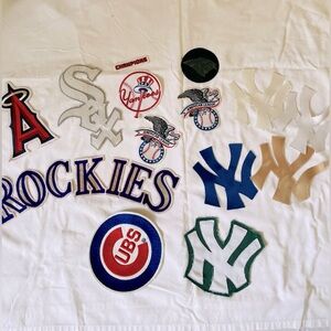 Authentic Majestic and Nike patches from jerseys